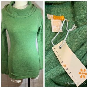 Tulle Vintage Inspired Turtle Neck Sweater